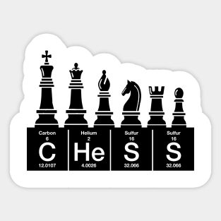 Chess sets periodic table elements Sticker